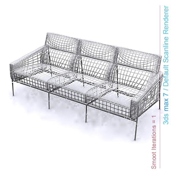 3ds max design series - series 3300 three seater sofa by lajhar